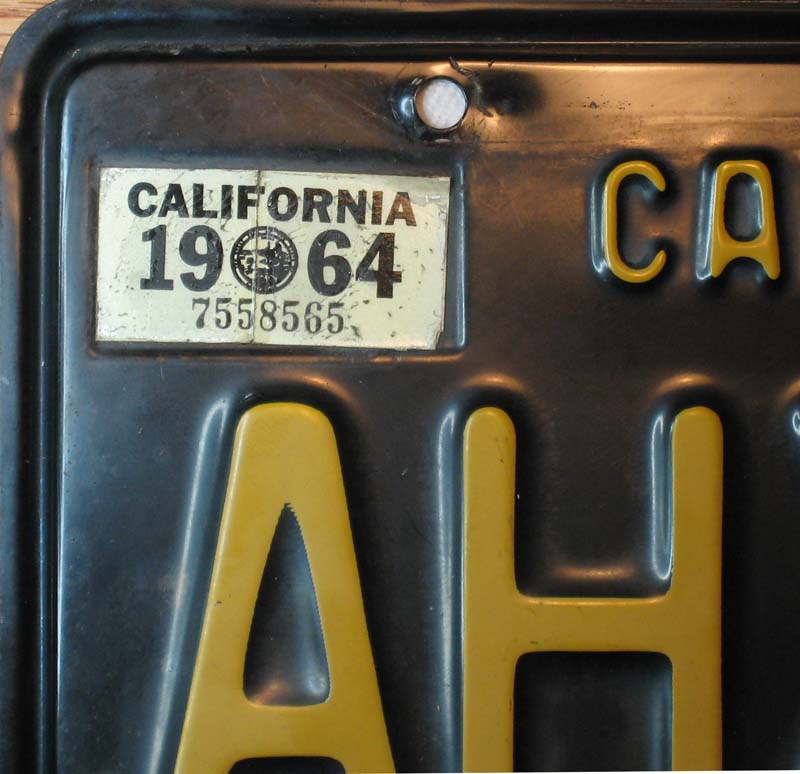 1964 Impala Restoration license plate PSI_3635.jpg